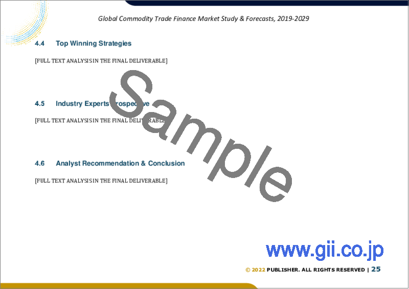 サンプル2：商品貿易金融の世界市場規模調査＆予測、タイプ・サービスプロバイダー・エンドユーザー別、地域別分析、2022-2029年