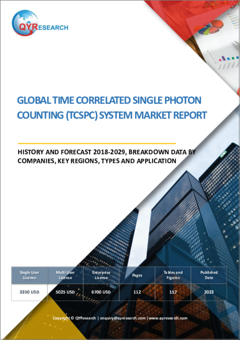 表紙：TCSPC (時間相関単一光子計数) システムの世界市場：2018-2029年