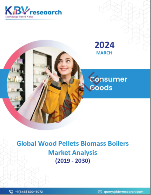 表紙：木材ペレットバイオマスボイラーの世界市場規模、シェア、動向分析レポート-用途別、タイプ別、地域別展望と予測、2023年-2030年