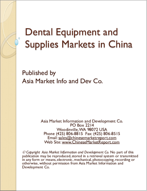 表紙：中国の歯科用機器・備品市場