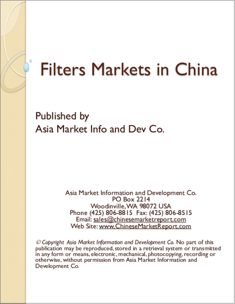 表紙：中国のフィルターの市場