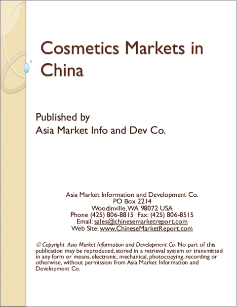 表紙：中国の化粧品市場