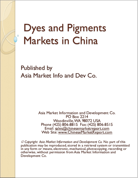 表紙：中国の染料・顔料市場