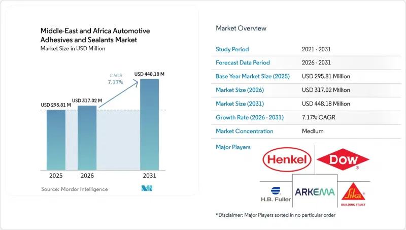 Middle-East And Africa Automotive Adhesives And Sealants-Market-IMG1