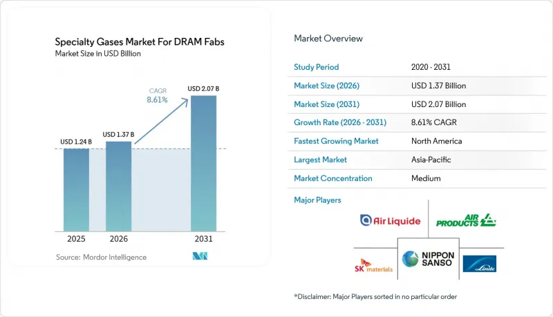 Specialty Gases For DRAM Fabs-Market-IMG1