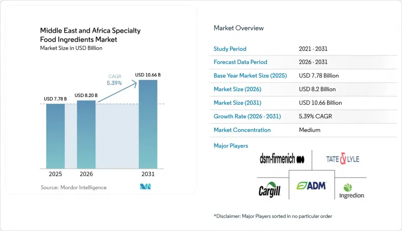 Middle East And Africa Specialty Food Ingredients-Market-IMG1
