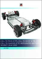 表紙：CTP/CTB/CTC統合型バッテリーの世界市場（2024年～2035年）
