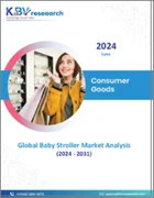 表紙：ベビーカーの世界市場規模、シェア、動向分析：流通チャネル別、年齢別、製品タイプ別、地域別展望と予測（2024年～2031年）