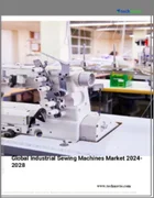 表紙：工業用ミシンの世界市場、2024～2028年