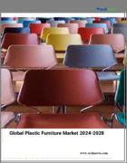 表紙：プラスチック家具の世界市場、2024～2028年