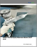 表紙：溶射材料の世界市場（2024年～2028年）