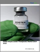 表紙：帯状疱疹治療薬の世界市場（2024年～2028年）