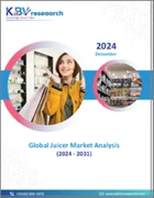 表紙：ジューサーの世界市場規模、シェア、動向分析：技術別、流通チャネル別、製品別、地域別の展望と予測（2024年～2031年）