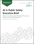 表紙：公共安全におけるAI：ファーストレスポンダーのワークフロー効率化、安全性、市民参加の促進