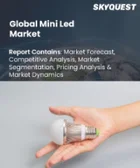 表紙：Mini LEDの市場規模、シェア、成長分析：タイプ別、技術別、パネルサイズ別、用途別、最終用途別、地域別 - 2025年～2032年、産業予測