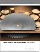 表紙：製材機械の世界市場 2025-2029年