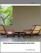 表紙：木製家具の世界市場 2025-2029年