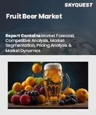 表紙：フルーツビールの市場規模、シェア、成長分析：フレーバー別、パッケージ別、アルコール度数別、流通チャネル別、地域別 - 産業予測 2025～2032年