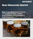 表紙：ビール用グラスの市場規模、シェア、成長分析：製品別、用途別、流通チャネル別、地域別 - 産業予測 2025～2032年