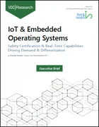 表紙：IoTおよび組込みOS：需要と差別化を促進する安全認証とリアルタイム機能