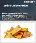 表紙：トルティーヤチップスの市場規模、シェア、成長分析、製品別、タイプ別、流通チャネル別、地域別 - 産業予測 2025～2032年