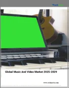 表紙：音楽とビデオの世界市場 2025～2029年