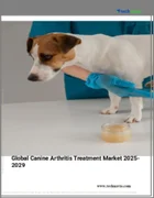 表紙：犬の関節炎治療の世界市場 2025-2029