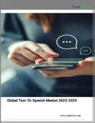 表紙：TTS（Text to Speech）の世界市場 2025-2029年