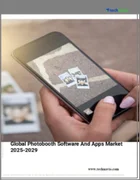表紙：フォトブースソフトウェアとアプリの世界市場 、2025～2029年