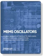 表紙：MEMS発振器の世界市場（2025年）- 技術、競合企業：分析と予測（2024年～2030年）
