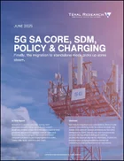 表紙：5G SAコア、SDM、ポリシーとチャージングレポート：2025年6月