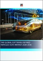 表紙：ソフトウェアデファインドビークル（SDV）の世界市場（2026年～2036年）