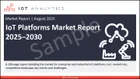 表紙：IoTプラットフォーム市場：2025-2030年