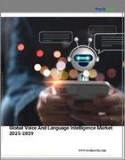 表紙：音声および言語インテリジェンスの世界市場、2025年～2029年