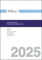 表紙：世界のエレクトロニクスデータ年鑑（2025年）2巻セット：西欧（第1巻）、米国、日本、アジア太平洋（第2巻）