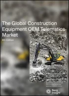 表紙：建設機械OEMテレマティクスの世界市場 - 第8版