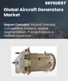 表紙：航空機用発電機市場規模、シェア、成長分析：電流タイプ別、プラットフォーム別、タイプ別、航空機技術別、出力定格別、用途別、最終用途別、地域別－業界予測、2026年～2033年