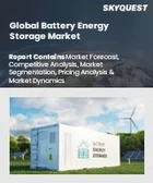 表紙：バッテリーエネルギー貯蔵市場の規模、シェア、および成長分析：バッテリータイプ別、接続性別、電力容量別、所有形態別、用途別、地域別－業界予測2026-2033年
