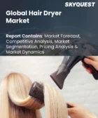 表紙：ヘアドライヤー市場規模、シェア、成長分析：製品タイプ別、技術別、出力別、用途別、価格帯別、流通チャネル別、地域別- 業界予測2026-2033年