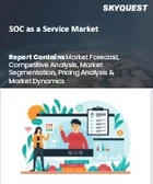 表紙：SOCaaS（SOC as a Service）の市場規模、シェア、成長分析：脅威タイプ別、サービスタイプ別、提供別、組織規模別、用途別、業界別、地域別 - 業界予測（2026年～2033年）