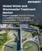 表紙：水処理・廃水処理市場の規模、シェア、成長分析：化学薬品別、機器別、サービス別、用途別、地域別－業界予測、2026年～2033年