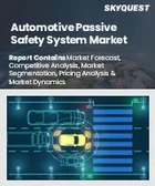表紙：自動車用パッシブ安全システム市場規模、シェア、成長分析：製品タイプ別、車両タイプ別、販売チャネル別、地域別－業界予測2026-2033年