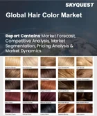 表紙：ヘアカラー市場規模、シェア、および成長分析：種類別、形態別、包装形態別、性質別、流通チャネル別、エンドユーザー別、地域別- 業界予測2026-2033年