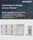 表紙：蓄電池用インバーター市場規模、シェア、成長分析：タイプ別、最終用途産業別、地域別- 業界予測2026-2033年