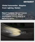 表紙：自動車用アダプティブ・フロント・ライティング市場規模、シェア、成長分析：技術別、車種別、販売チャネル別、地域別- 業界予測2026-2033年