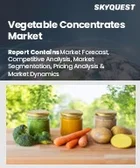 表紙：野菜濃縮物市場の規模、シェア、成長分析：製品形態別、野菜の種類別、用途別、販売チャネル別、地域別－業界予測2026-2033年