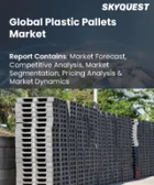 表紙：プラスチックパレット市場規模、シェア、成長分析：製品タイプ別、パレットタイプ別、素材別、最終用途産業別、地域別- 業界予測2026-2033年