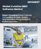 表紙：航空機MROソフトウェア市場規模、シェア、成長分析：ソリューション別、タイプ別、航空機タイプ別、機能別、材料別、販売拠点別、導入形態別、地域別－業界予測（2026～2033年）