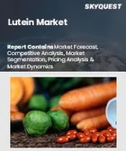 表紙：ルテイン市場規模、シェア、成長分析：原料別、形態別、製造工程別、用途別、地域別－業界予測2026-2033年