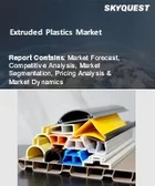 表紙：押出成形プラスチック市場規模、シェア、成長分析：素材別、用途別、最終用途別、地域別－業界予測2026-2033年
